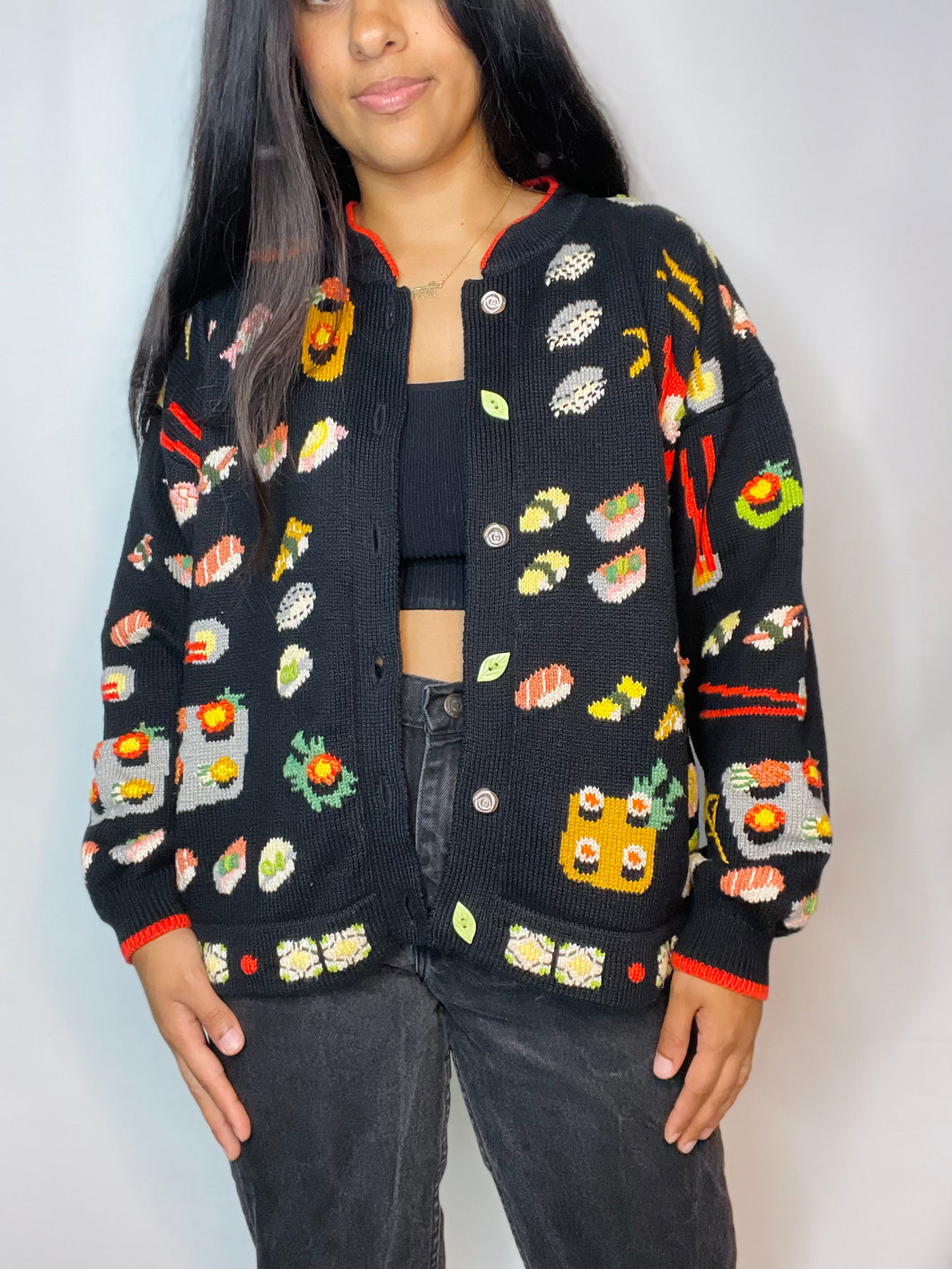Rare 80s Sushi Sweater (L)